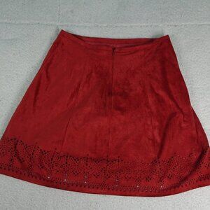 Express Rust Corduroy Type Skirt Size Zero 0 NEW